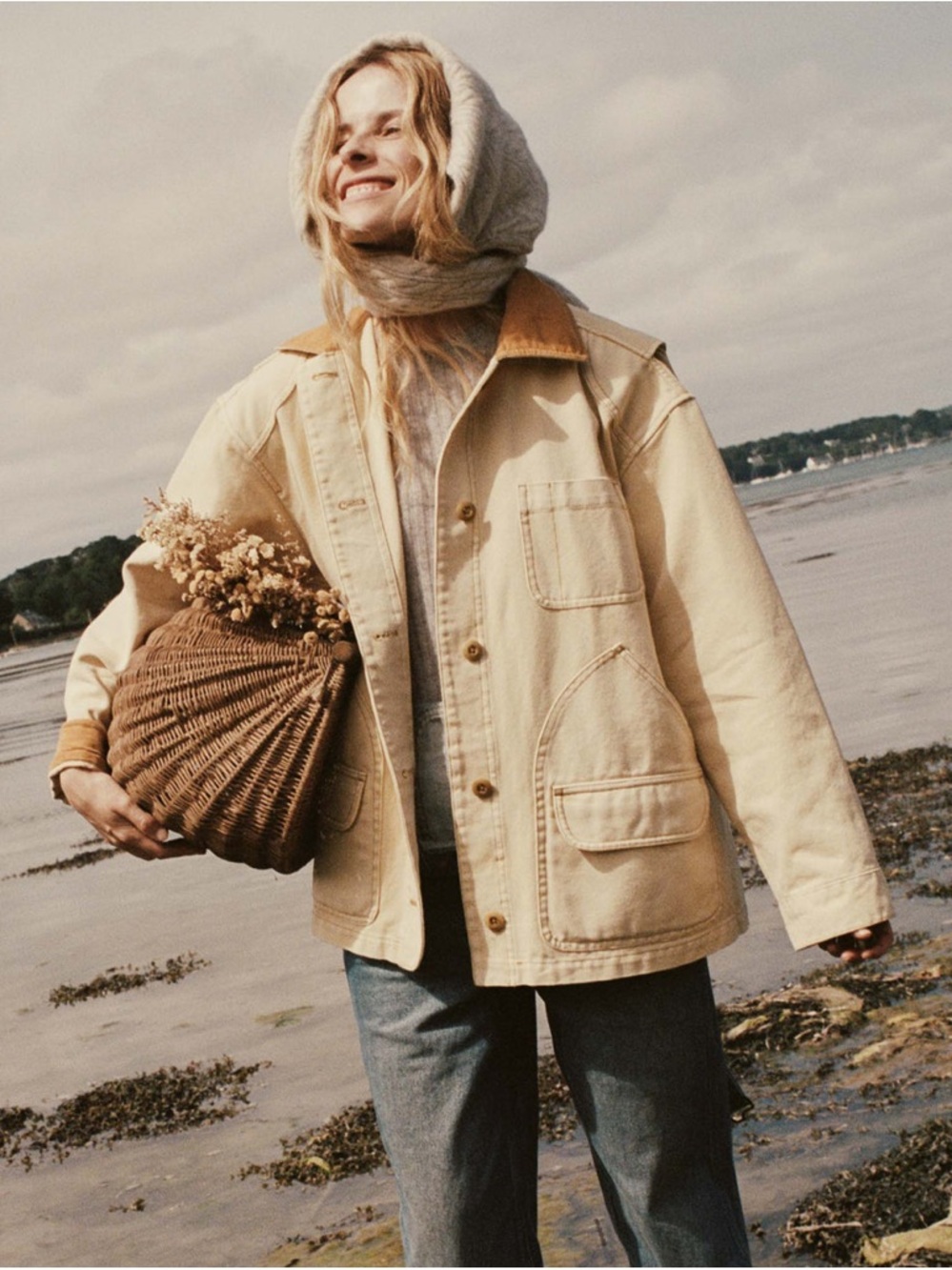 DÔEN Pascual Barn Jacket in straw